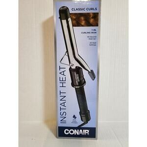CONAIR Instant Heat Curling Iron 1" Barrell New In Box